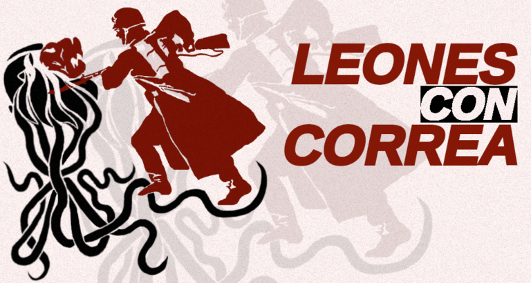 Leones con correa